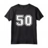 Regalo Sportivo Numero #50 della Maglia della Squadra - Maglietta Personalizzata per Appassionati di Sport