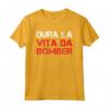 Dura Vita Da Bomber - Maglietta Uomo Regalo Calcio Divertente - Ideale per Compleanno - Marca HapTiger