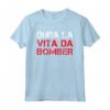 Dura Vita Da Bomber - Maglietta Uomo Regalo Calcio Divertente - Ideale per Compleanno - Marca HapTiger