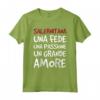 Maglietta Salerno Fede Passione Regalo Tifoso Salernitana - Tee Shirt Calcio con Scritte Divertenti - Idea Regalo per Uomo, Ragazzo, Bambino