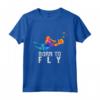 Born To Fly - Nato per Volare - Maglietta Portiere Calcio Divertente per Appassionati dello Sport