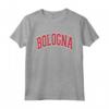 Bologna Italia Stile Varsity Testo Rossa Maglietta - Souvenir Leggero e Taglio Classico - Ideale per Amanti dell'Italia