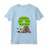 Bambino Nono Compleanno Calcio 9 Anni - Maglietta Ragazzo Ragazza - Regalo Compleanno