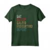 Eat Sleep Calcio Fiorentino Ripetere Divertente - Maglietta Idea Regalo per Amanti del Calcio Fiorentino - Regalo di Natale o Compleanno