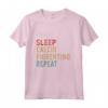 Eat Sleep Calcio Fiorentino Ripetere Divertente - Maglietta Idea Regalo per Amanti del Calcio Fiorentino - Regalo di Natale o Compleanno