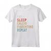 Eat Sleep Calcio Fiorentino Ripetere Divertente - Maglietta Idea Regalo per Amanti del Calcio Fiorentino - Regalo di Natale o Compleanno