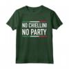 No Chiellini No Party Italia 2021 Jersey Design Maglietta - Idea Regalo Italiana per Compleanno - Maglia Calcio Italia Bandiera Italiana.