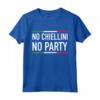 No Chiellini No Party Italia 2021 Jersey Design Maglietta - Idea Regalo Italiana per Compleanno - Maglia Calcio Italia Bandiera Italiana.