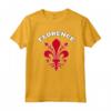 Firenze Stemma Souvenir Regalo Bandiera Fiorentino Maglietta - Orgoglio Nazionale Firenze Italia - Ideale per i tifosi di Calcio