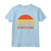 Souvenir di Destinazione di Barcellona Spagna Europa Maglietta - Barcelona Colors Design - Ideale per i Turisti di Spagna