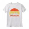 Souvenir di Destinazione di Barcellona Spagna Europa Maglietta - Barcelona Colors Design - Ideale per i Turisti di Spagna