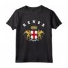 Genova T-shirt Stemma Tee - Bandiera Souvenir Maglietta Calcio - Orgoglio Nazionale e Stato
