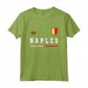 Napoli Sport/Calcio Jersey Tee Bandiera Calcio Maglietta - Orgoglio Nazionale e Stemma Napoli