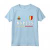 Napoli Sport/Calcio Jersey Tee Bandiera Calcio Maglietta - Orgoglio Nazionale e Stemma Napoli