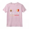 Napoli Sport/Calcio Jersey Tee Bandiera Calcio Maglietta - Orgoglio Nazionale e Stemma Napoli