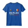 Napoli Sport/Calcio Jersey Tee Bandiera Calcio Maglietta - Orgoglio Nazionale e Stemma Napoli