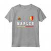 Napoli Sport/Calcio Jersey Tee Bandiera Calcio Maglietta - Orgoglio Nazionale e Stemma Napoli