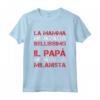 Bambino Magliette - Regalo Papà Milanista - T-shirt Calcio con Scritte Divertenti - Idea Regalo per Tifosi Milanisti - Marca HapTiger
