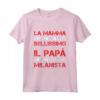 Bambino Magliette - Regalo Papà Milanista - T-shirt Calcio con Scritte Divertenti - Idea Regalo per Tifosi Milanisti - Marca HapTiger