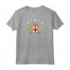 Genova T-shirt Stemma Tee Bandiera - Souvenir Maglia con Maniche Raglan - Orgoglio Nazionale Calcio
