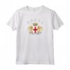 Genova T-shirt Stemma Tee Bandiera - Souvenir Maglia con Maniche Raglan - Orgoglio Nazionale Calcio