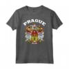 Praga T-shirt Stemma Tee Bandiera Souvenir - Orgoglio Nazionale Repubblica Ceca Maglietta da Calcio