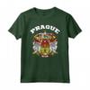 Praga T-shirt Stemma Tee Bandiera Souvenir - Orgoglio Nazionale Repubblica Ceca Maglietta da Calcio