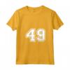 Donna Regalo Sportivo Numero #49 della Maglia della Squadra con Collo a V - Ideale per Tifosi e Amanti dello Sport