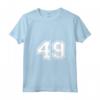 Donna Regalo Sportivo Numero #49 della Maglia della Squadra con Collo a V - Ideale per Tifosi e Amanti dello Sport