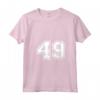 Donna Regalo Sportivo Numero #49 della Maglia della Squadra con Collo a V - Ideale per Tifosi e Amanti dello Sport