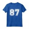 Regalo Sportivo Numero #87 della Maglia della Squadra - Maglietta Unica per Veri Tifosi