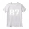 Regalo Sportivo Numero #87 della Maglia della Squadra - Maglietta Unica per Veri Tifosi