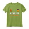 Messina Maglia Sport/Calcio Bandiera Calcio Maglietta - Forza Italia - Ideale come Regalo Souvenir Futbal