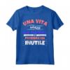 HapTiger divertente sport Maglietta - Una vita senza FLAG FOOTBALL è possibile ma inutile - Regalo per Amanti di Flag Football