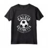 Nata per Giocare a Calcio Costretta ad Andare a Scuola - Maglietta Bimba con Frase Divertente - Ideale per Ragazze Appassionate di Calcio