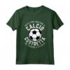 Nata per Giocare a Calcio Costretta ad Andare a Scuola - Maglietta Bimba con Frase Divertente - Ideale per Ragazze Appassionate di Calcio