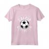 Nata per Giocare a Calcio Costretta ad Andare a Scuola - Maglietta Bimba con Frase Divertente - Ideale per Ragazze Appassionate di Calcio