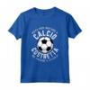 Nata per Giocare a Calcio Costretta ad Andare a Scuola - Maglietta Bimba con Frase Divertente - Ideale per Ragazze Appassionate di Calcio