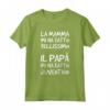 Magliette Uomo Manica Corta - Regalo Papà Tifoso Juventino - La mamma mi ha fatto bellissimo il papà mi ha fatto juventino - Calcio Scritte Divertenti - Marca HapTiger