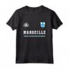 Marsiglia Sport/Calcio Jersey Tee Bandiera Calcio Maglietta - Forza Azzurri - Ideale come Regalo Souvenir