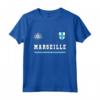 Marsiglia Sport/Calcio Jersey Tee Bandiera Calcio Maglietta - Forza Azzurri - Ideale come Regalo Souvenir