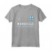 Marsiglia Sport/Calcio Jersey Tee Bandiera Calcio Maglietta - Forza Azzurri - Ideale come Regalo Souvenir
