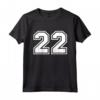 Regalo Sportivo Numero 22 della Maglia della Squadra - Maglietta per Veri Amanti dello Sport - Ideale per Tifosi