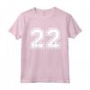 Regalo Sportivo Numero 22 della Maglia della Squadra - Maglietta per Veri Amanti dello Sport - Ideale per Tifosi