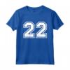 Regalo Sportivo Numero 22 della Maglia della Squadra - Maglietta per Veri Amanti dello Sport - Ideale per Tifosi