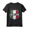 ITALIA 2021 - Maglietta Forza Azzurri per Tifosi di Calcio - Leggera e Taglio Classico