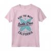 Santa Cruz Ride The Wave Surfer Girl Estate Maglietta - Design Surf California Lifestyle - Regalo Perfetto per Surfisti Appassionati
