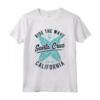Santa Cruz Ride The Wave Surfer Girl Estate Maglietta - Design Surf California Lifestyle - Regalo Perfetto per Surfisti Appassionati