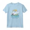 Retro Malibu California - Sole, Sabbia, Surf - Maglietta con Design Spiaggia e Palme - Ideale per Surfers e Turisti