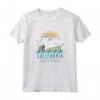 Retro Malibu California - Sole, Sabbia, Surf - Maglietta con Design Spiaggia e Palme - Ideale per Surfers e Turisti